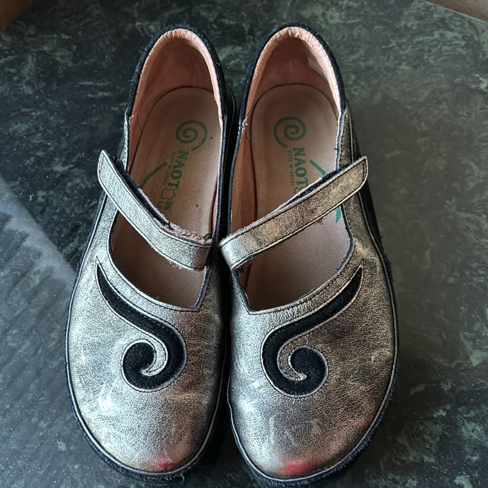 Naot Matai Mary Jane Distressed Look Shoes
